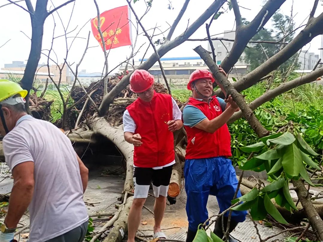 勇挑重担风雨同心 退役军人事务系统和广大退役军人奋战抗洪抢险救灾一线