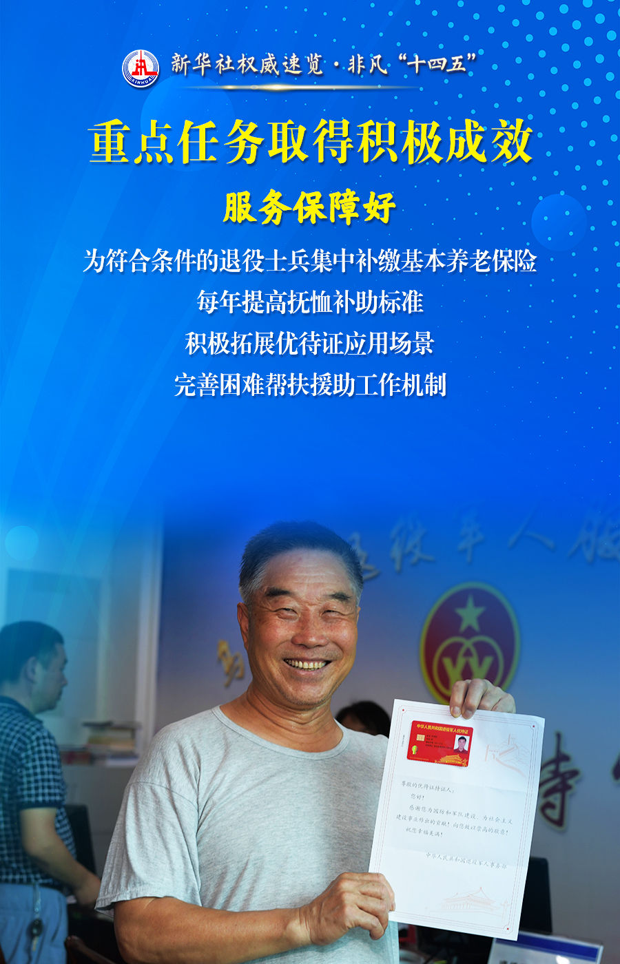 新华社权威速览·非凡“十四五”丨关心关爱退役军人，这些积极成效暖人心！