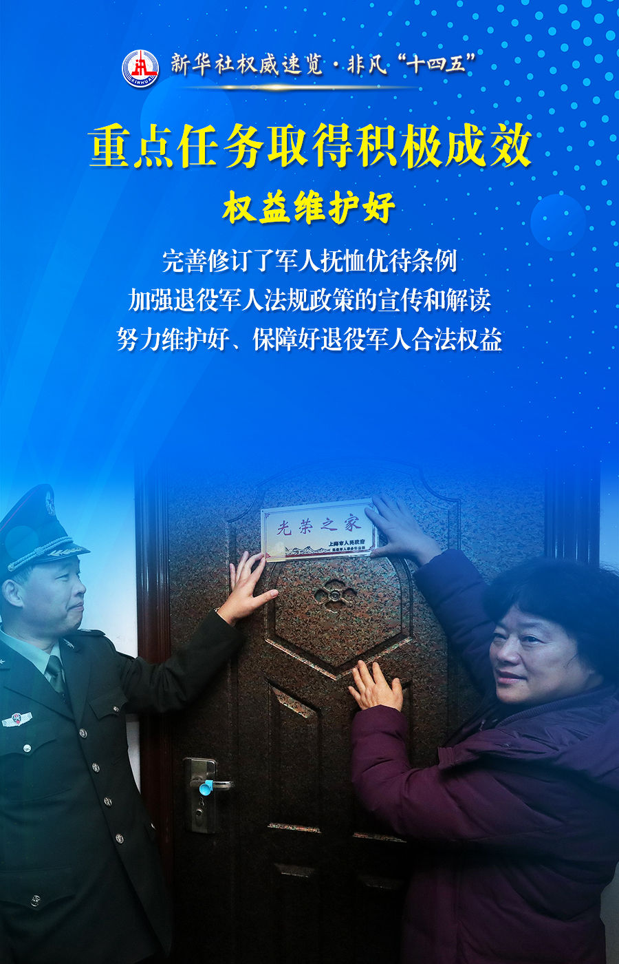 新华社权威速览·非凡“十四五”丨关心关爱退役军人，这些积极成效暖人心！